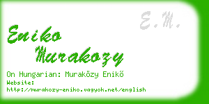 eniko murakozy business card